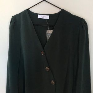 🆕 Elodie Asymmetrical Button Down Blouse